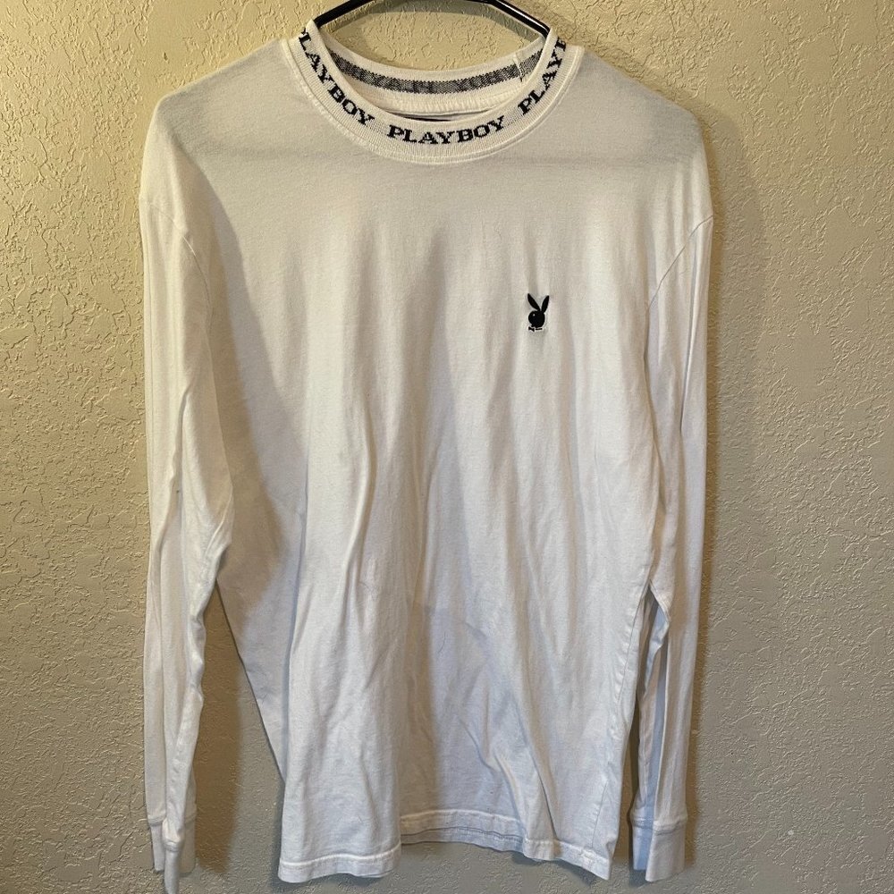 PLAYBOY White Long Sleeve Tee